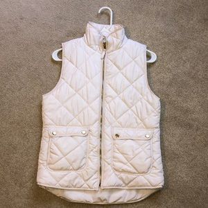 Cream/White Quilt pattern Vest